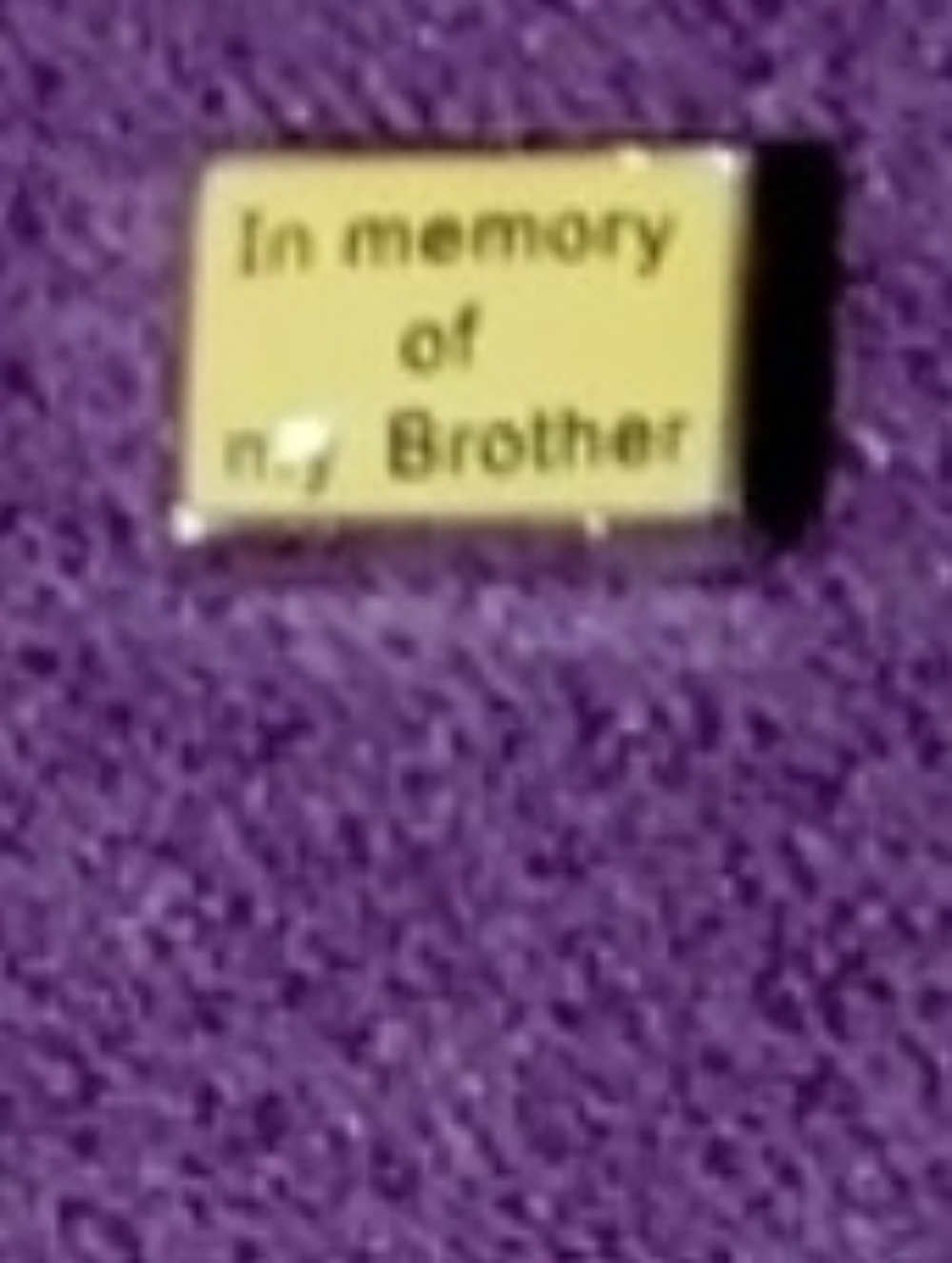 In Memory Of My Brother For Floating Lockets
